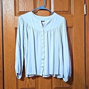 A new day large light blue blouse
